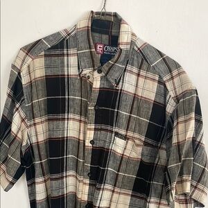Chaps Ralph Lauren Men's Black Plaid Shirt